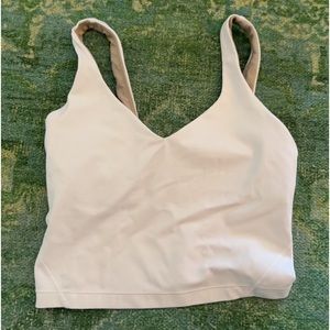 size 2 white lululemon align tank